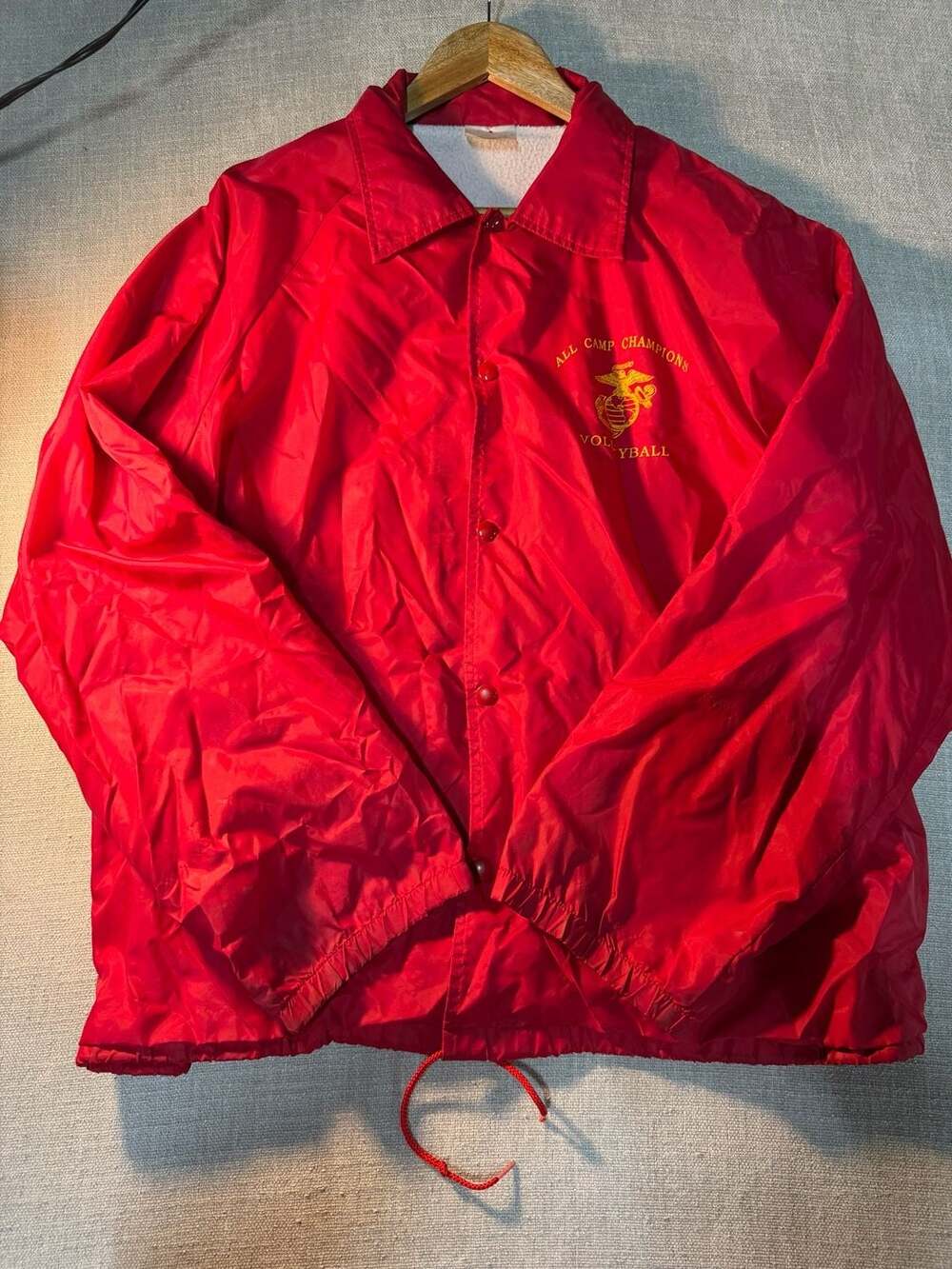 Vintage Pla-Jac USMC All Camp Champions Volleyball Coach Jacket